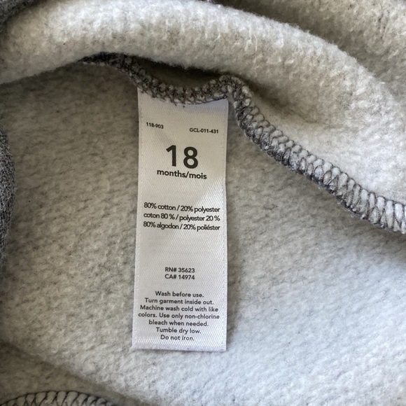 Carter’s Long Sleeve ‘Little Genius’ Cozy One Piece - Picture 10 of 10